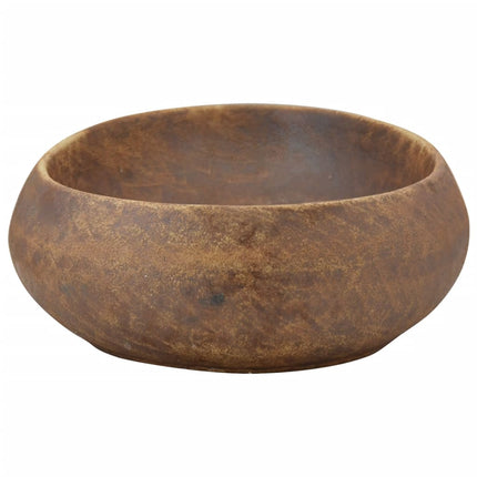 Countertop Basin Brown Oval 23.2x15.7x5.9" Ceramic