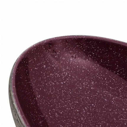 Countertop Basin Purple and Grey Oval 23.2x15.7x5.5" Ceramic