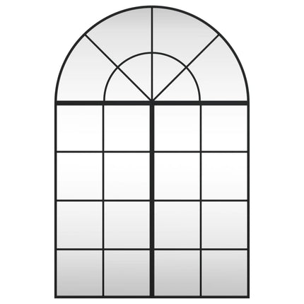 Wall Mirror Black 31.5"x47.2" Arch Iron