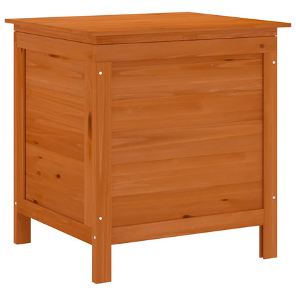 Patio Storage Box Brown 19.7"x19.3"x22.2" Solid Wood Fir