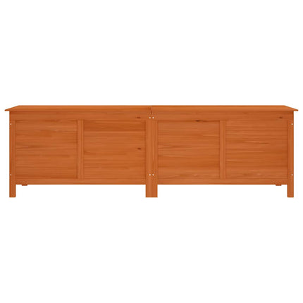 Patio Storage Box Brown 78.1"x19.7"x22.2" Solid Wood Fir