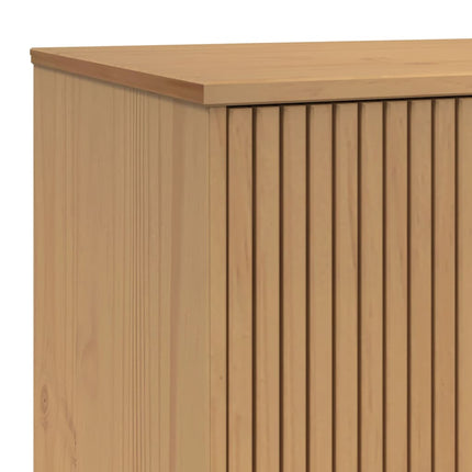 Sideboard OLDEN White and Brown 44.9"x16.9"x28.9" Solid Wood Pine
