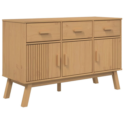 Sideboard OLDEN Brown 44.9"x16.9"x28.9" Solid Wood Pine