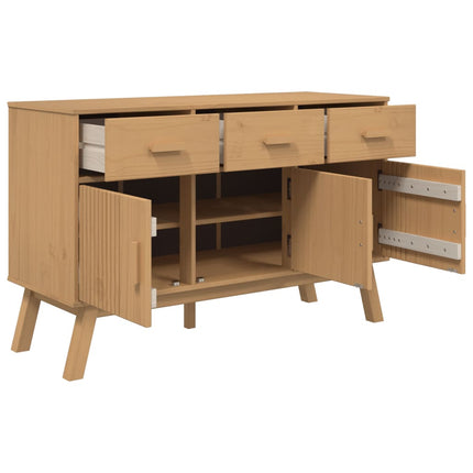Sideboard OLDEN Brown 44.9"x16.9"x28.9" Solid Wood Pine