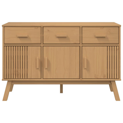 Sideboard OLDEN Brown 44.9"x16.9"x28.9" Solid Wood Pine