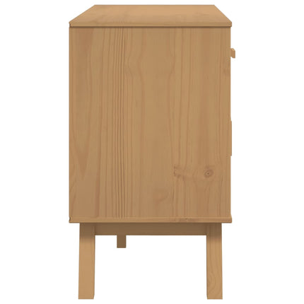 Sideboard OLDEN Brown 44.9"x16.9"x28.9" Solid Wood Pine