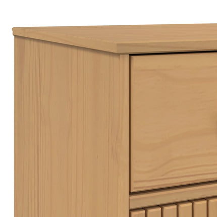 Sideboard OLDEN Brown 44.9"x16.9"x28.9" Solid Wood Pine