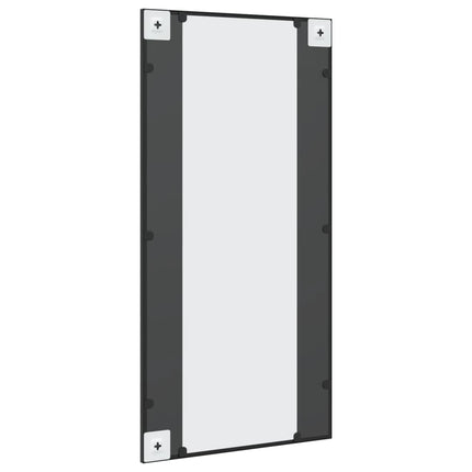 Wall Mirror Black 19.7"x39.4" Rectangle Iron