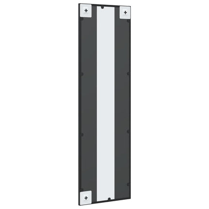 Wall Mirror Black 11.8"x39.4" Rectangle Iron