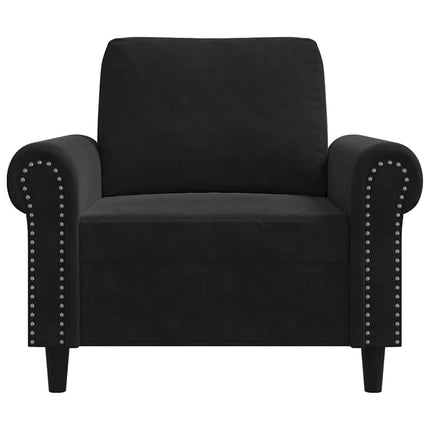 Sofa Chair Black 23.6" Velvet