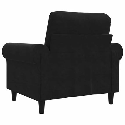 Sofa Chair Black 23.6" Velvet