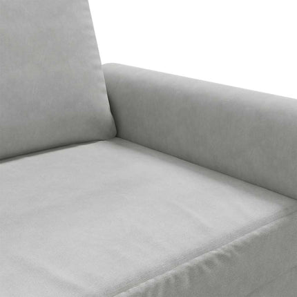 3-Seater Sofa Light Gray 70.9" Velvet