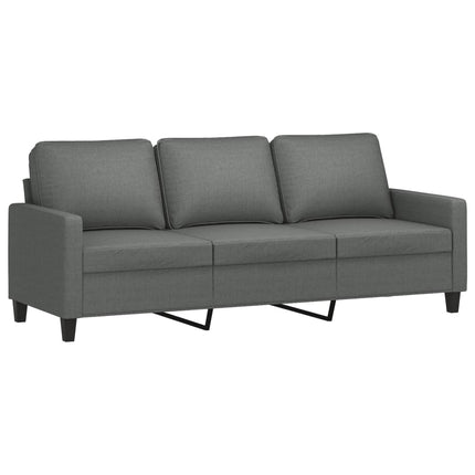 3-Seater Sofa Dark Gray 70.9" Fabric