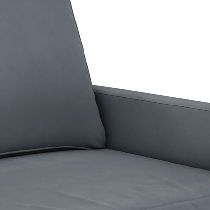 2-Seater Sofa Dark Gray 47.2" Velvet