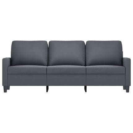 3-Seater Sofa Dark Gray 70.9" Velvet