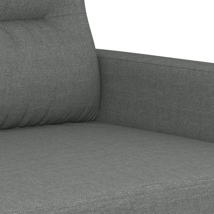 2-Seater Sofa Dark Gray 47.2" Fabric