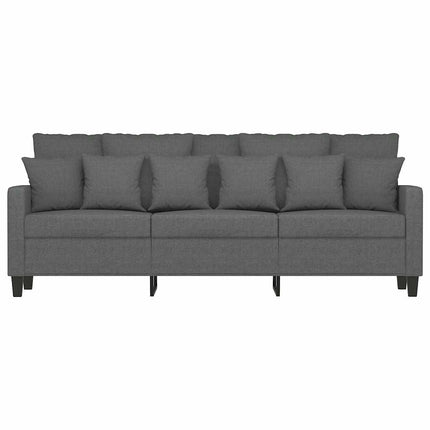 3-Seater Sofa Dark Gray 70.9" Fabric