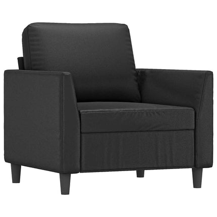 Sofa Chair Black 23.6" Faux Leather