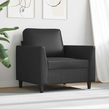 Sofa Chair Black 23.6" Faux Leather