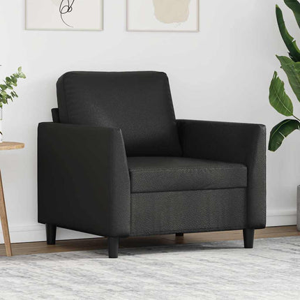 Sofa Chair Black 23.6" Faux Leather