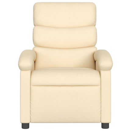 Recliner Chair Cream Fabric