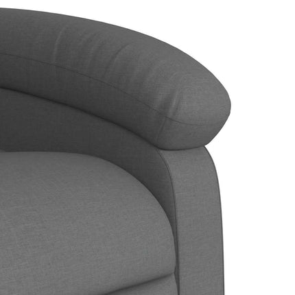 Stand up Massage Recliner Chair Dark Gray Fabric