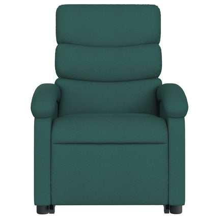 Electric Stand up Recliner Chair Dark Green Fabric