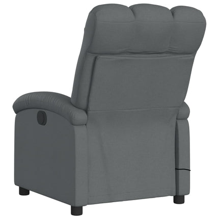 Electric Massage Recliner Chair Dark Gray Fabric
