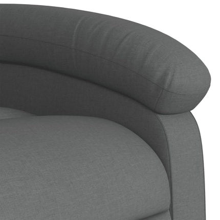 Electric Massage Recliner Chair Dark Gray Fabric