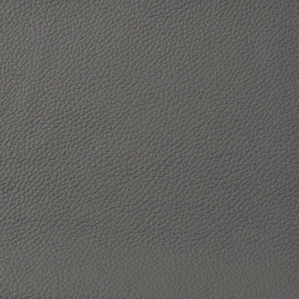 Massage Recliner Chair Grey Real Leather