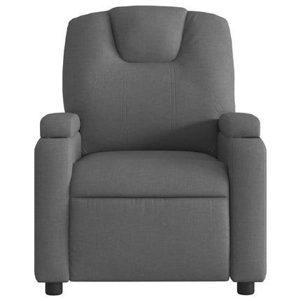 Electric Massage Recliner Chair Dark Gray Fabric