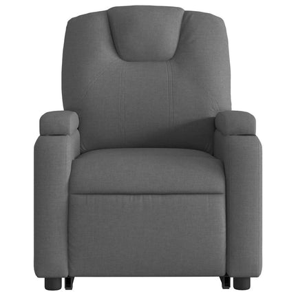 Stand up Massage Recliner Chair Dark Gray Fabric