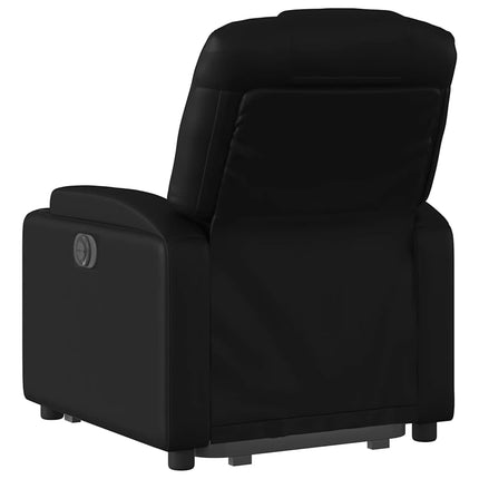 Stand up Recliner Chair Black Faux Leather