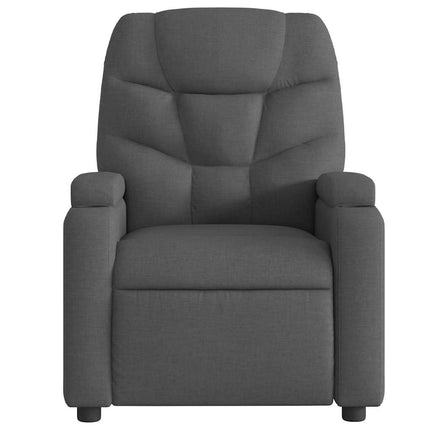 Electric Massage Recliner Chair Dark Gray Fabric