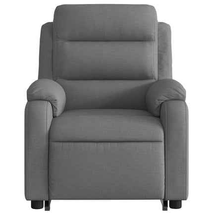 Stand up Massage Recliner Chair Dark Gray Fabric