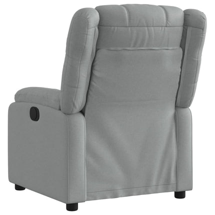 Recliner Chair Light Grey Fabric
