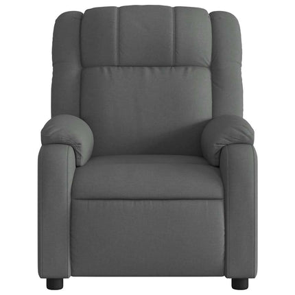 Electric Massage Recliner Chair Dark Gray Fabric
