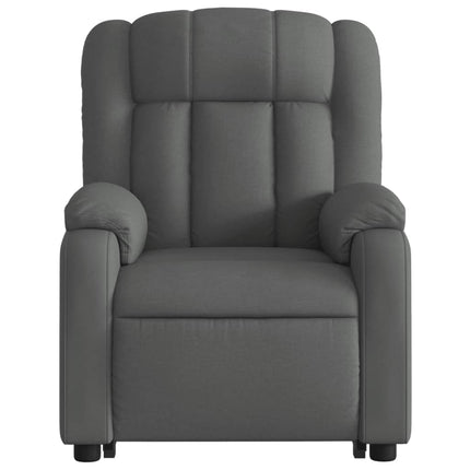 Stand up Massage Recliner Chair Dark Gray Fabric
