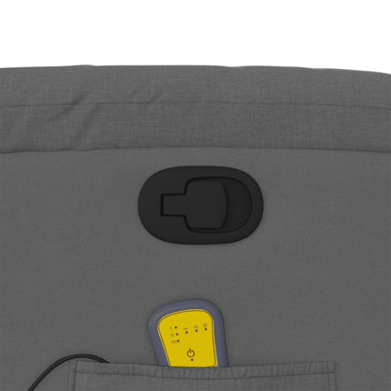 Stand up Massage Recliner Chair Dark Gray Fabric