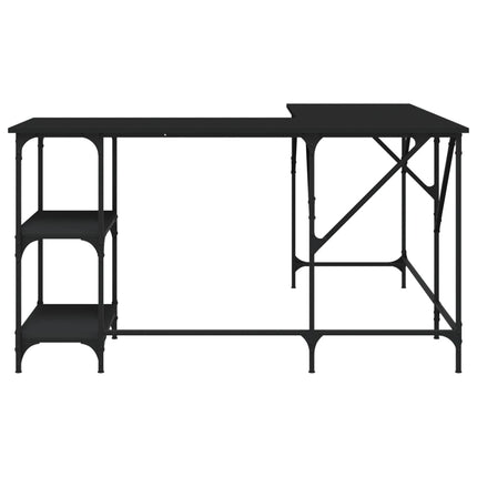 Desk Black 54.7"x54.7"x29.5" Engineered Wood