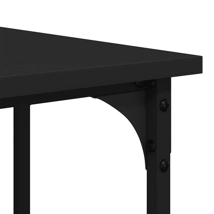 Desk Black 54.7"x54.7"x29.5" Engineered Wood