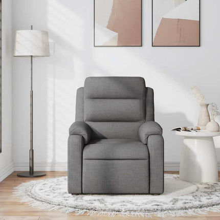 Massage Recliner Chair Dark Gray Fabric