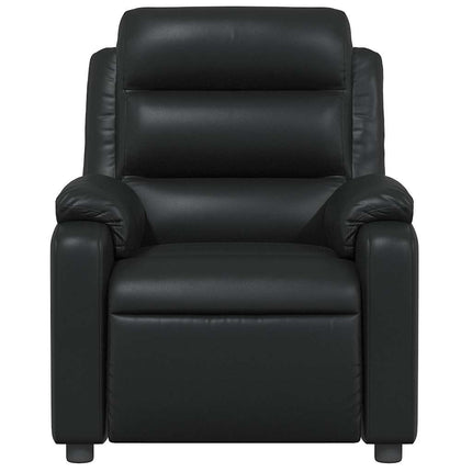 Massage Recliner Chair Black Faux Leather