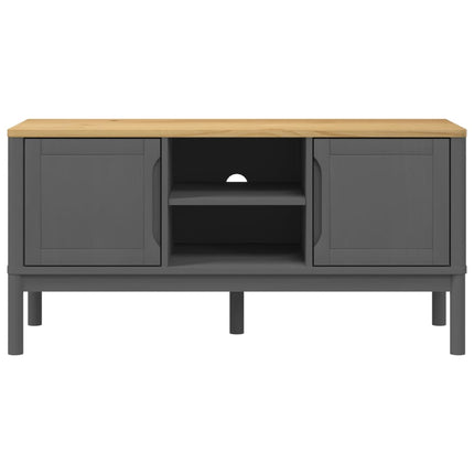 TV Stand FLORO Gray 44.9"x16.9"x21.7" Solid Pine Wood