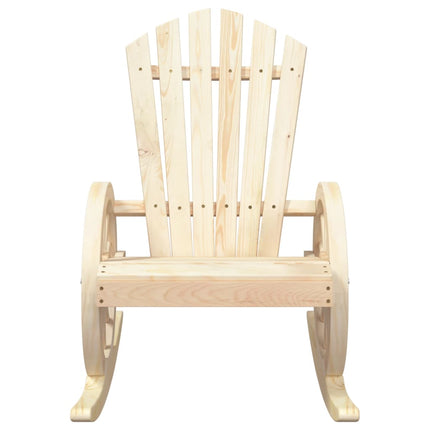 Rocking Adirondack Chairs 2 pcs Solid Wood Fir