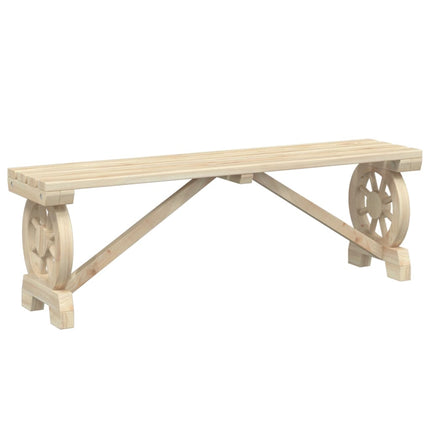Patio Benches 2 pcs Solid Wood Fir