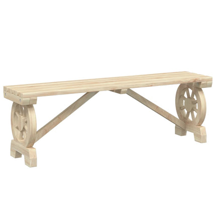 Patio Benches 2 pcs Solid Wood Fir