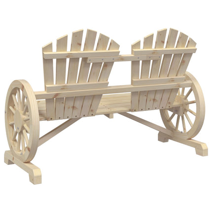 Patio Adirondack Chair 2-Seater Solid Wood Fir