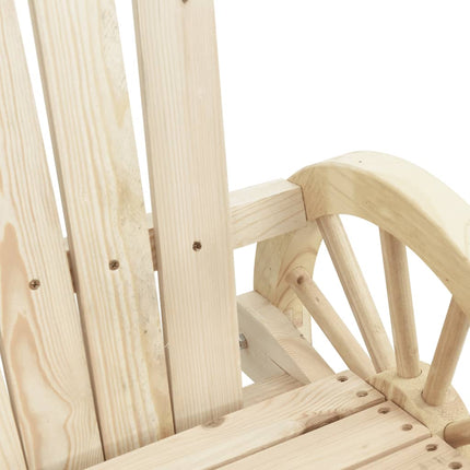Patio Adirondack Chair 2-Seater Solid Wood Fir