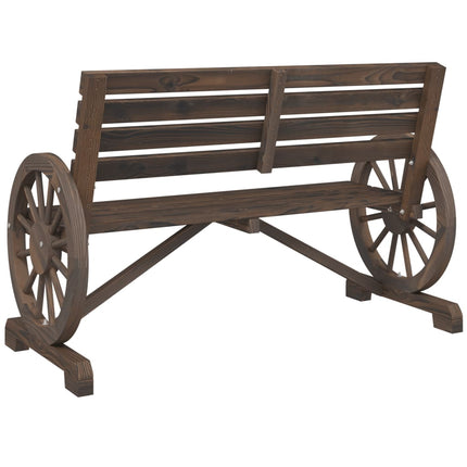 Patio Bench 2-Seater Solid Wood Fir